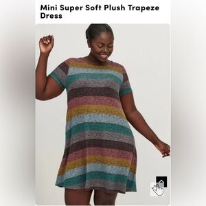 NWT Mini Super Soft Plush Trapeze Dress